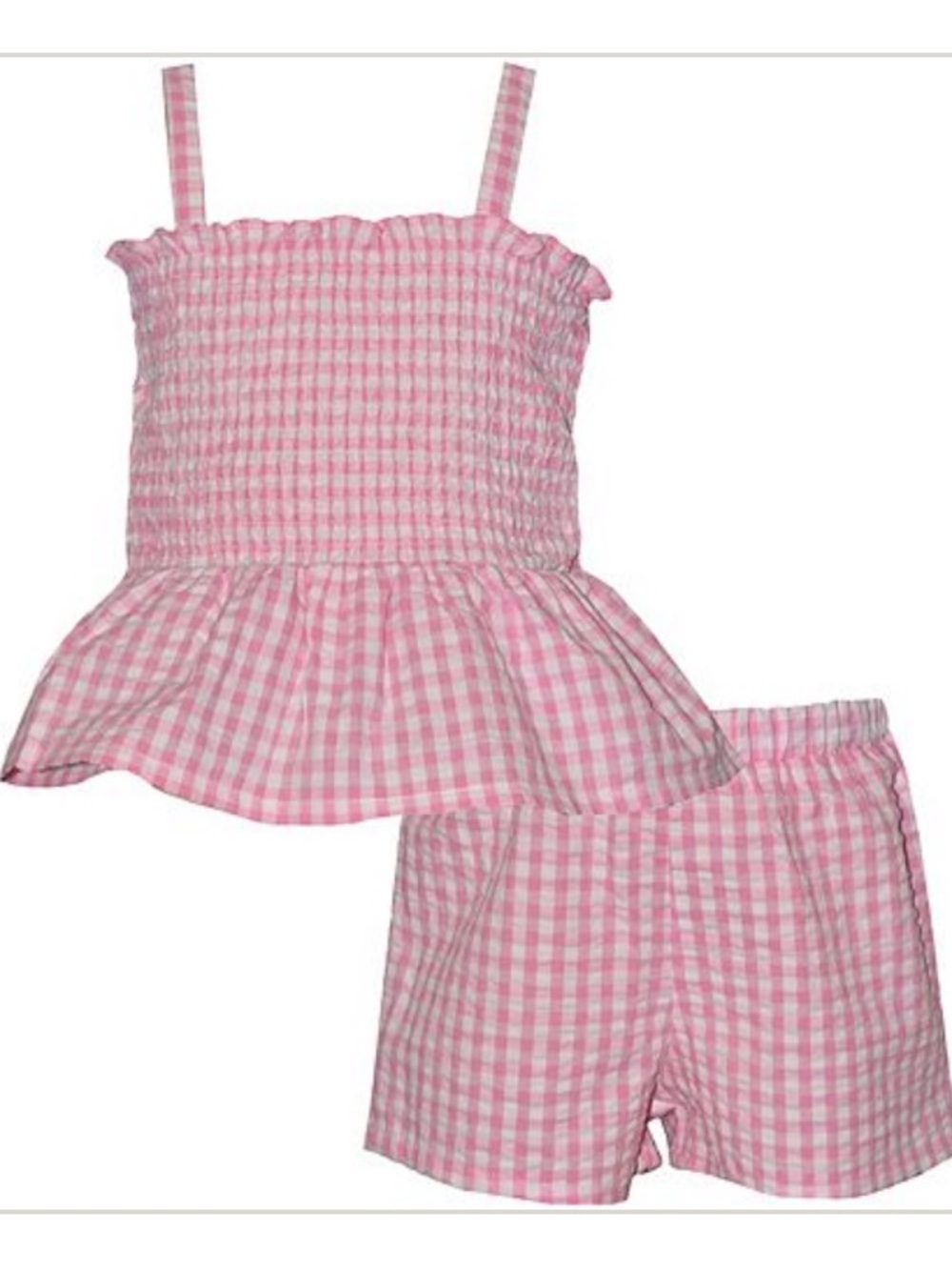 2T Bonnie Jean Pink Seersucker Girl's Shorts